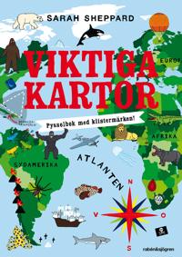 Viktiga Kartor Pysselbok : Pysselbok med klistermärken