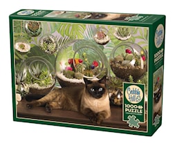 Pussel Terrarium Cat 1000 brikker Cobble Hill